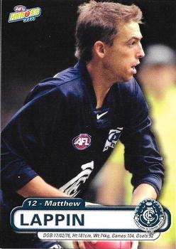 2001 ESP AFL Heroes #25 Matthew Lappin Front